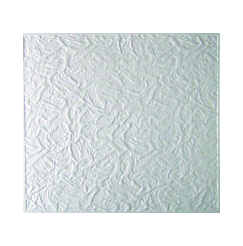 Плита потолочная штампованная Париж 50*50см/2м² белый (8шт)* - фото - 1