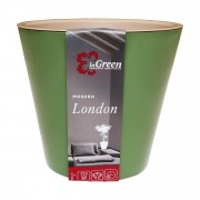 Горшок для цветов InGreen London 5 л, оливковый - фото - 1