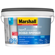 Краска для стен и потолков латексная Marshall Export-7 матовая база BC 2,5 л - фото - 1