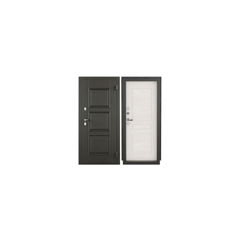 Дверь металл НОРД 2050/880R сосна прованс/графит, правая - фото - 1