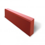 Бордюр бетон "Гладкий" 500*210*50мм Красный (150) - фото - 1