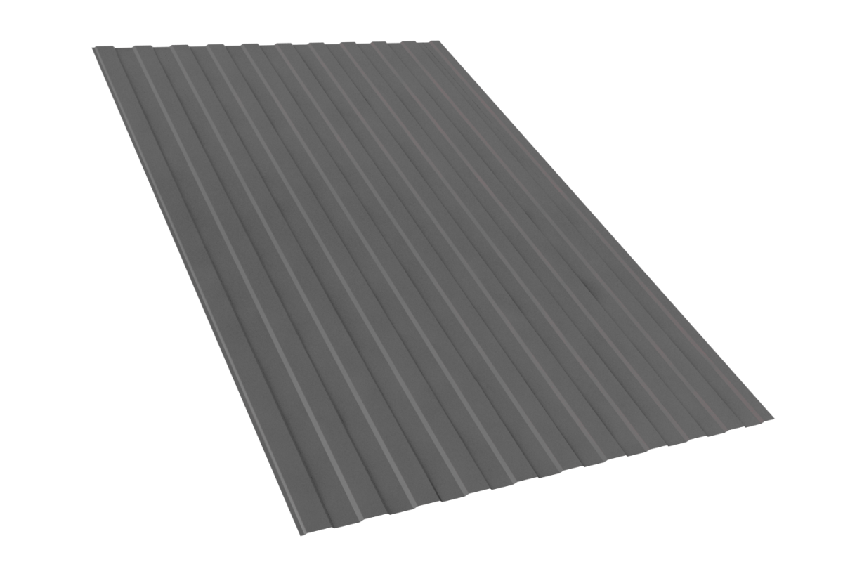 Профлист С8 RAL 7024 графитовый серый 2000*1200мм (эконом) - фото - 1