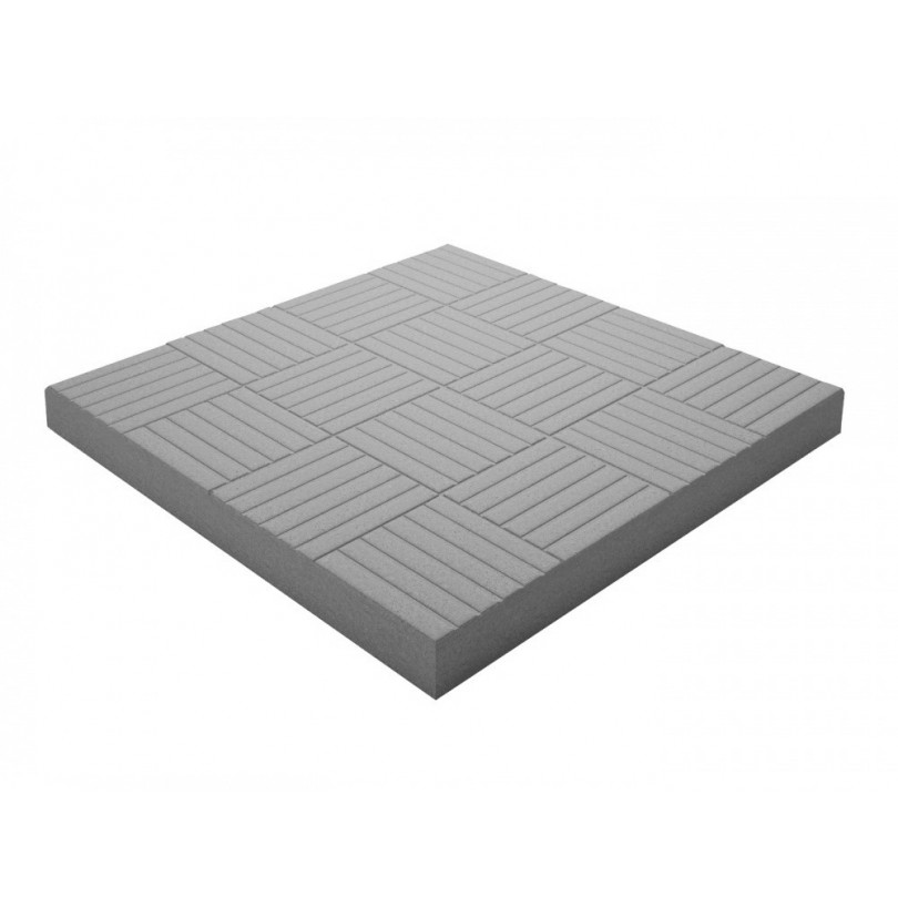 Плитка бетон 300*300*30мм "Паркет" серый (228шт/20м²) - фото - 1
