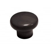 Ручка-кнопка мебельная К1 №4, черный - фото - 1