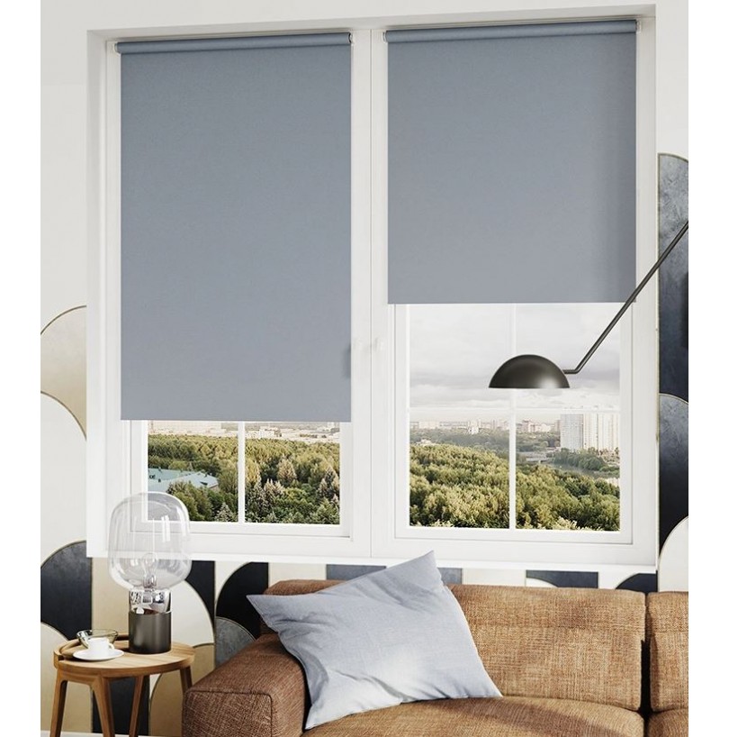 Рулонная штора Лестер 42,5*175 см, светло-серый - фото - 2