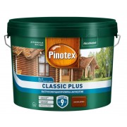 Пропитка декоративная для защиты древесины Pinotex Classic Plus 3 в 1 Красное дерево 9 л - фото - 1