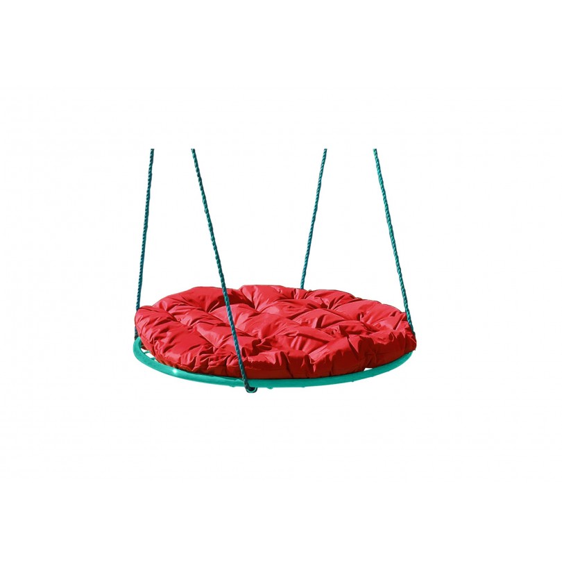 Качели детские Гнездо D600мм (красная подушка) - фото - 1