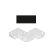 Набор комплектующих к плинтусу для столешницы (5 предметов) Идеал 007-0 Черный Глянцевый - фото - 1