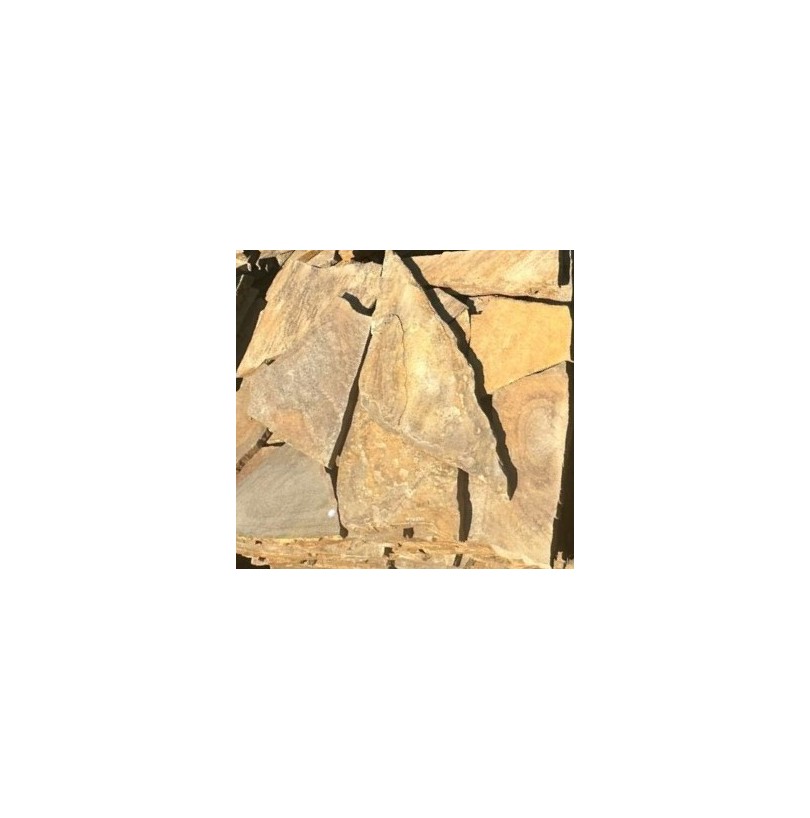 Камень песчаник "Золотая осень" 20мм (35м² поддон) - фото - 1