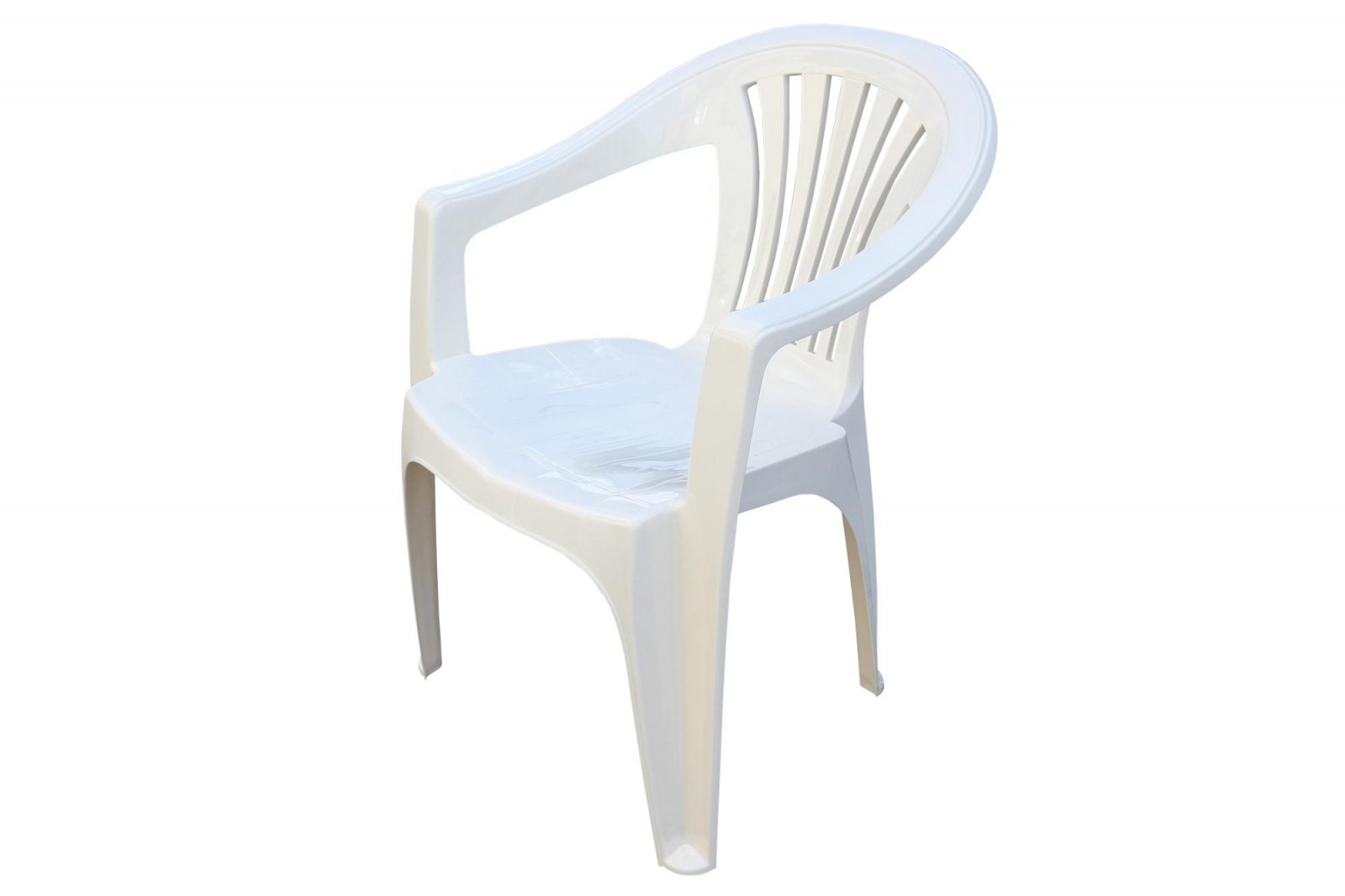 Кресло пластиковое Эфес белое - фото - 1