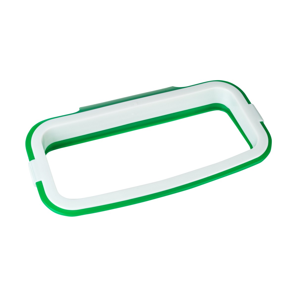 Держатель-рамка для мусорного пакета 22*12*3,5см, бело-зеленая, Happi Dome - фото - 1