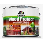 Пропитка декоративная для защиты древесины Белая 9л Dufa Wood Protect - фото - 1