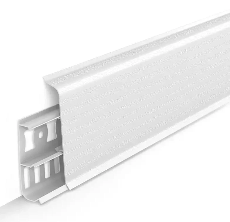 Плинтус напольный 85мм 2,2м Деконика, 001 Белый