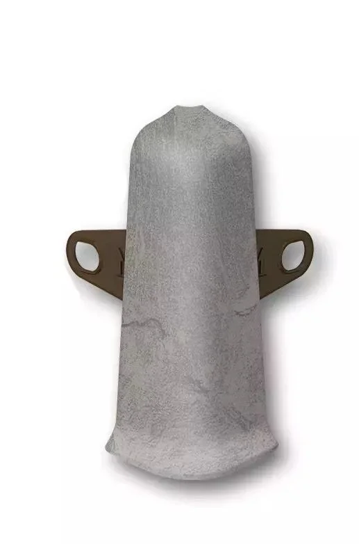 Угол наружный для плинтуса 70мм "Деконика", 547 Лофт светло-серый (2шт. флоуп.)