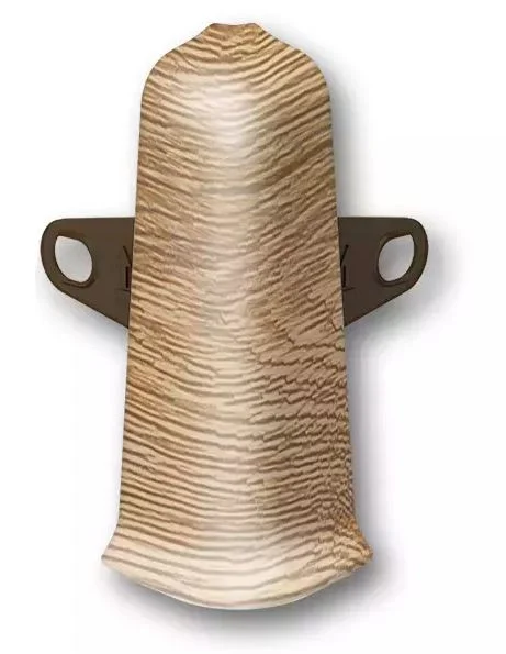 Угол наружный для плинтуса 70мм Деконика, 221 Дуб янтарный (2шт. флоуп.)