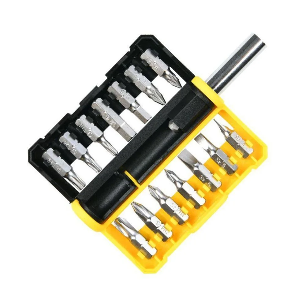 Набор бит c держателем Deli DL251201 (SL4,SL5,SL6,PH0,PH1,PH2,PH3,T15,T20,T25,H5,H6,PZ1,PZ2) 