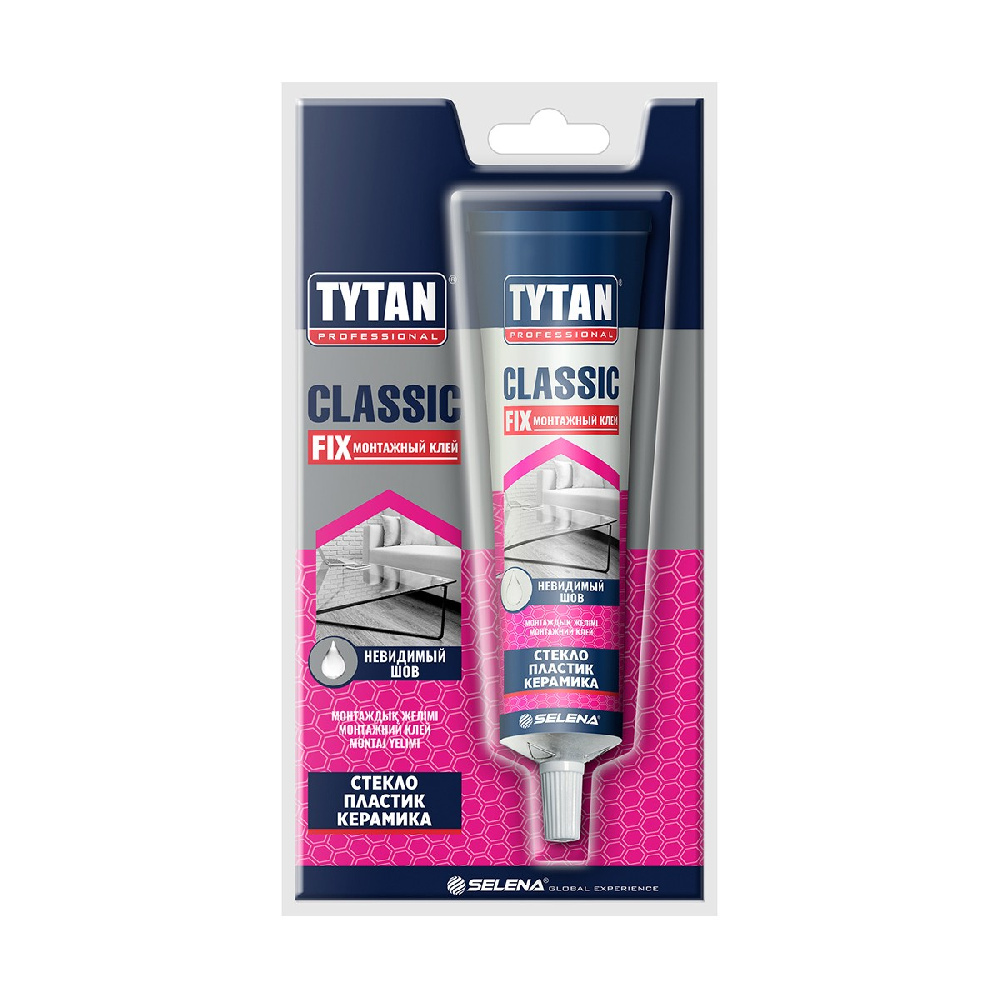 Клей монтажный прозрачный Tytan Professional Classic Fix 100 мл (12)