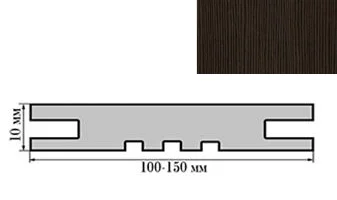 Добор экошпон телескопический Палисандр 100*10*2050мм