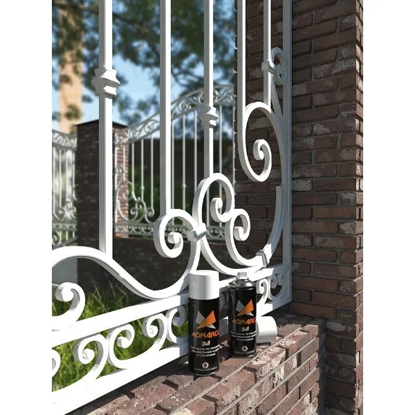 Грунт-эмаль по ржавчине 3в1 аэрозольная Monarca 520 мл (270 г) RAL9003 белый матовый