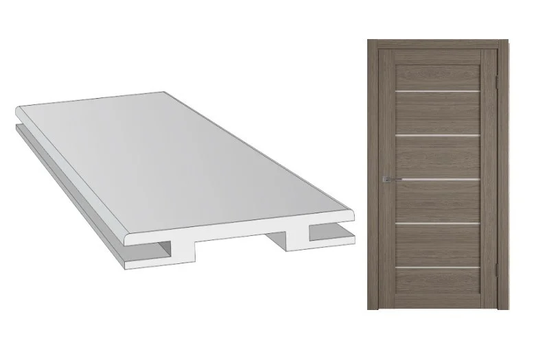 Добор Atum Techno телескоп. 200*10*2130 Brun Oak (Брун оук)