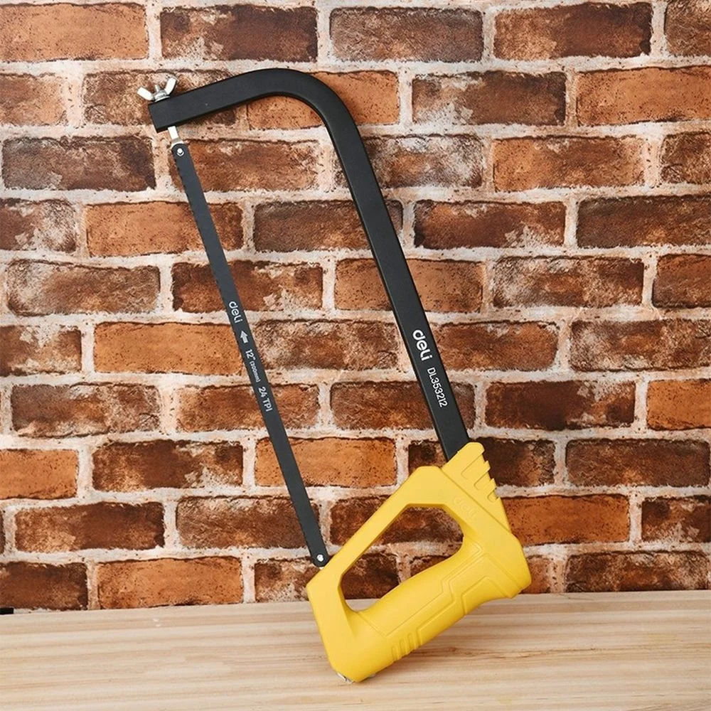 Ножовка по металлу, дереву, пластику 300 мм Deli DL353212 сталь 65Mn, пластиковая ручка