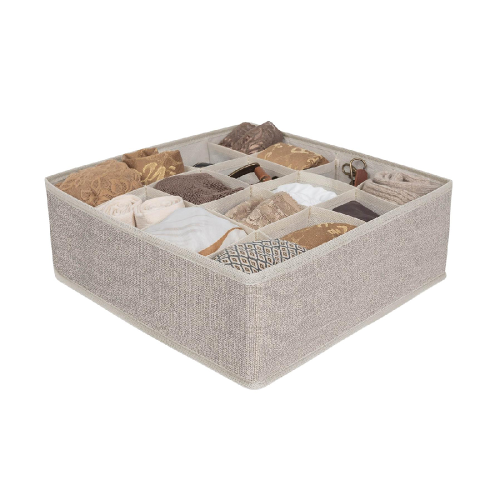 Органайзер для белья EG Linen, 16 секций, 32 x 32 x 12 см