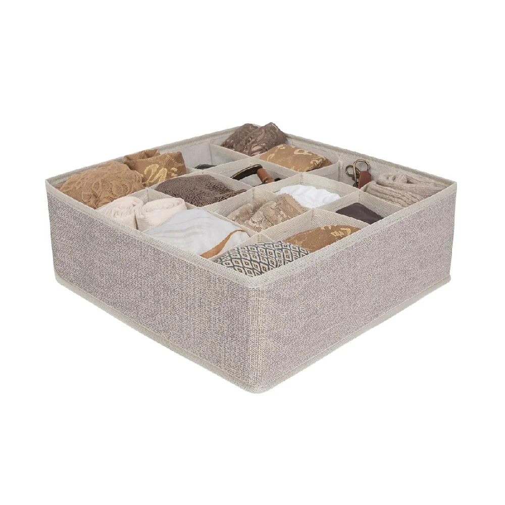 Органайзер для белья EG Linen, 16 секций, 32 x 32 x 12 см