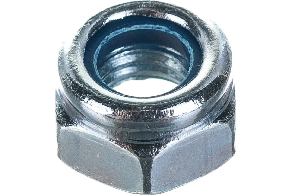 Гайка со стопорным кольцом М8 DIN 985, цинк, Bohrer (4шт)