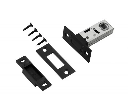 Защелка врезная PALIDORE L 8-45 BLACK, магнитная, межкомнатная, черный