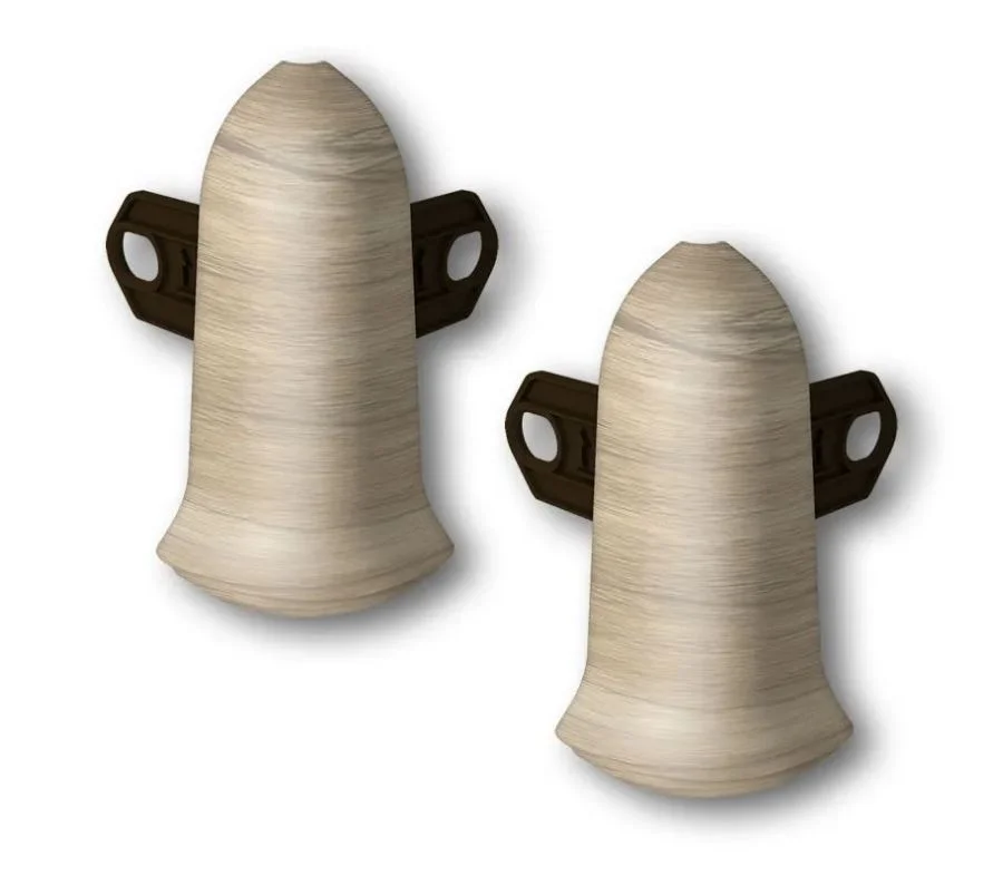 Угол наружный для плинтуса 55мм Идеал Классик, 263 Клен северный (2шт.флоуп.)