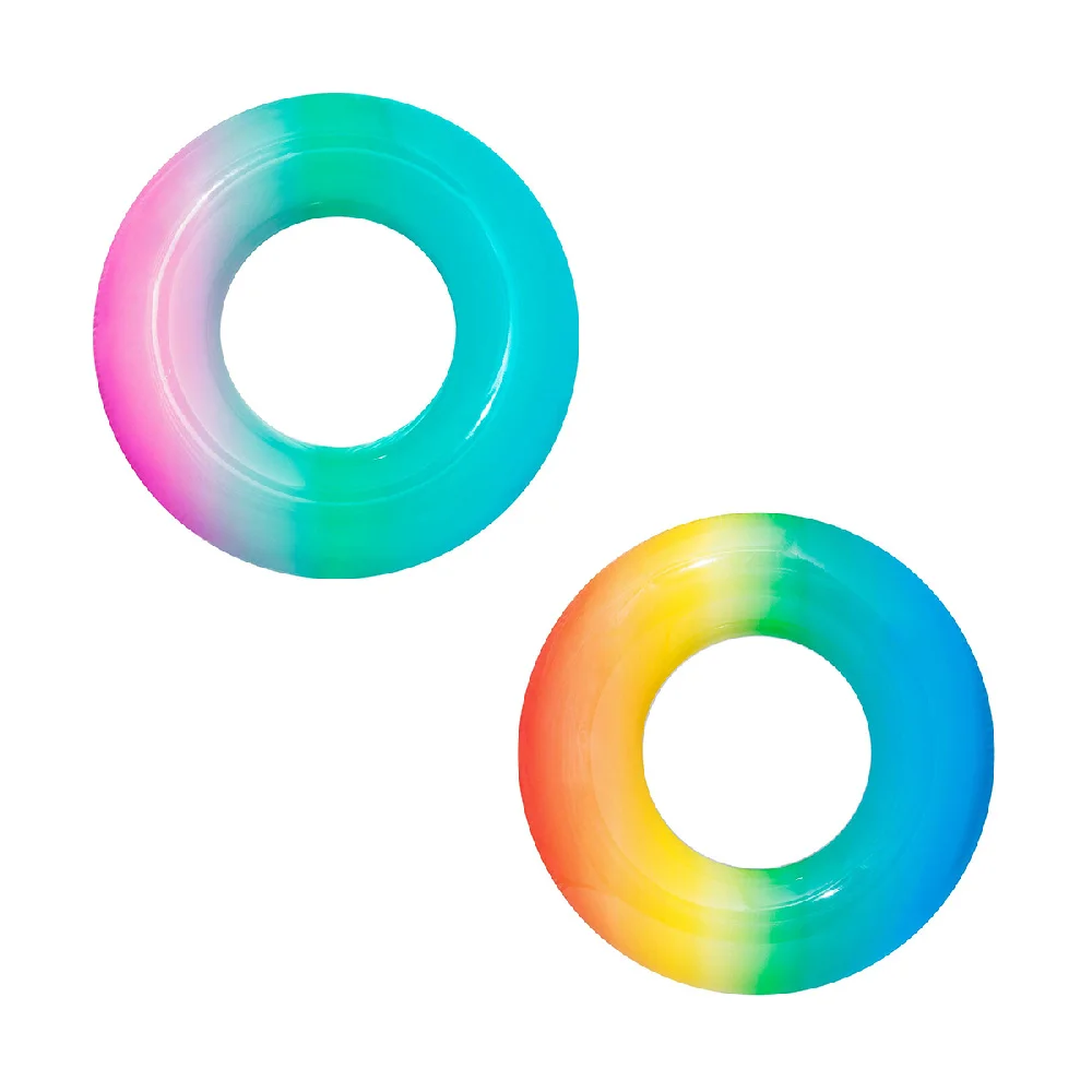 Круг надувной для плавания Радуга 91 см, от 10 лет