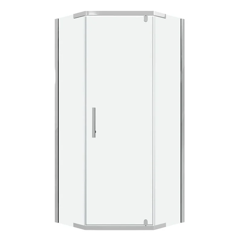 Душевое ограждение Niagara Eco NG-1009-14D 90х90х190 трапеция, распашное, стекло прозрачное, хром