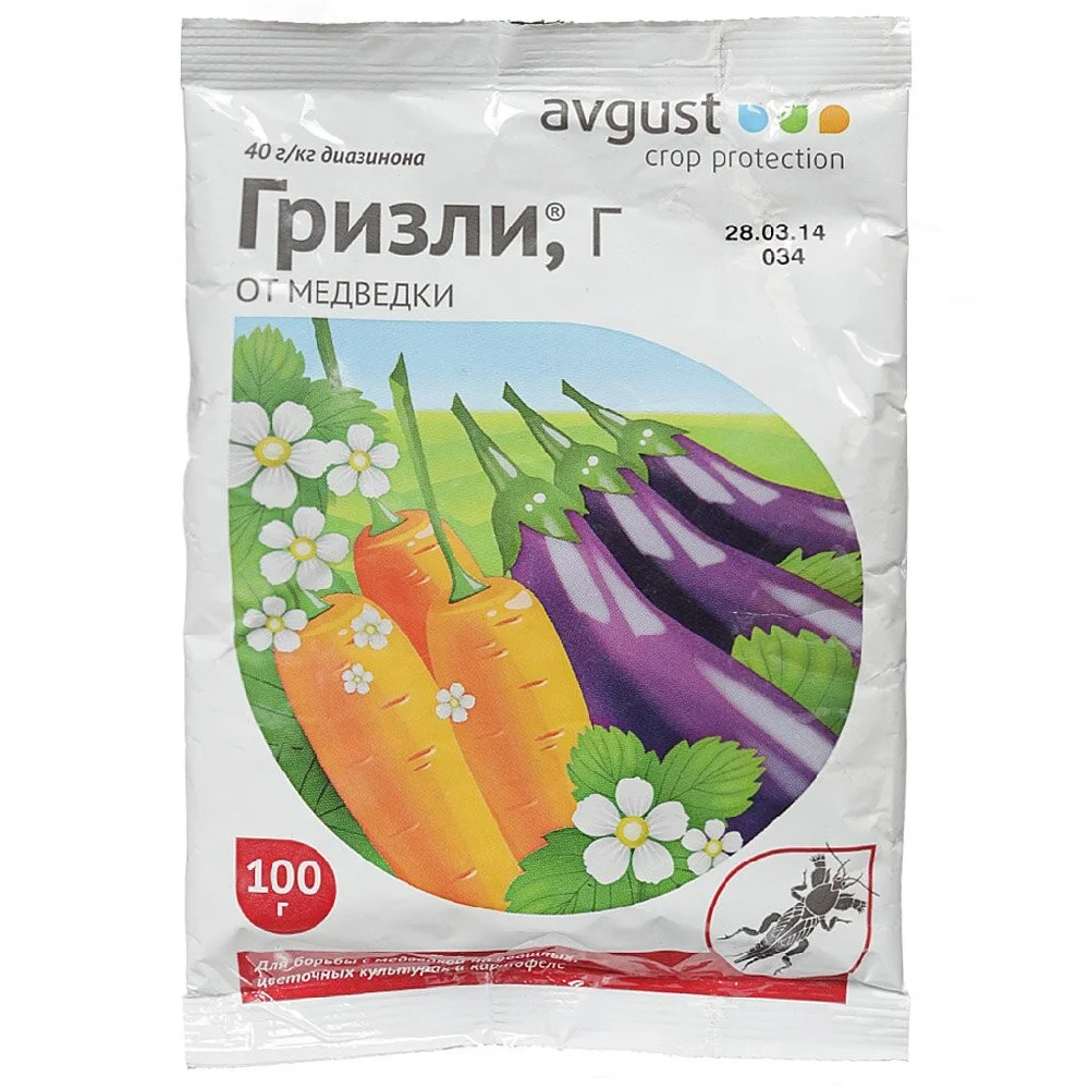 Инсектицид Гризли Avgust от медведки, гранулы 100г