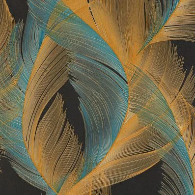 Обои Евро Декор Phoenix виниловые на флизелиновой основе 1,06*10,05 м, перья 7216-22 (6)