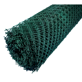 Заборная решетка ПЭ  10*1.5м  (яч40*40мм) хаки