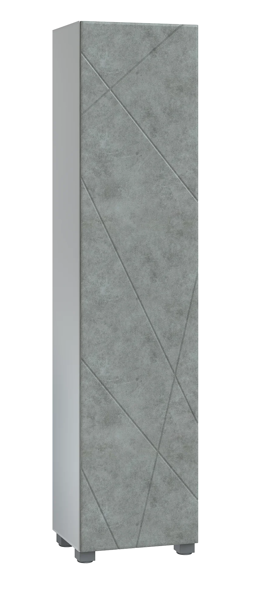 Пенал Geometry 45см бетон