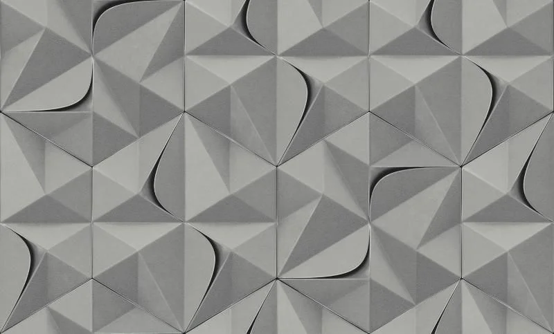 Обои WallSecret Basic Prisma виниловые на флизелиновой основе 1,06*10,05 м, серый 8780-18 (6)