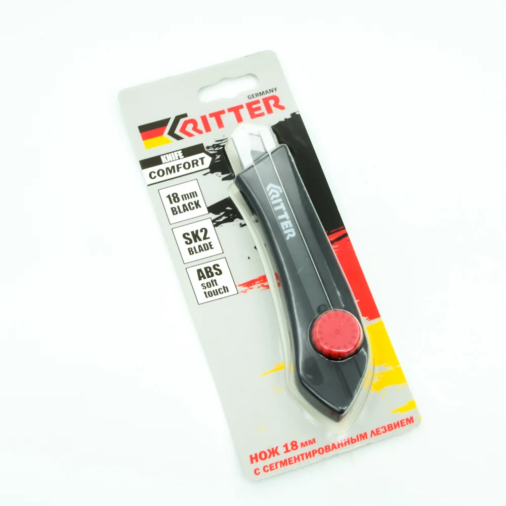 Нож 18 мм, усиленный фиксатор, Ritter Comfort
