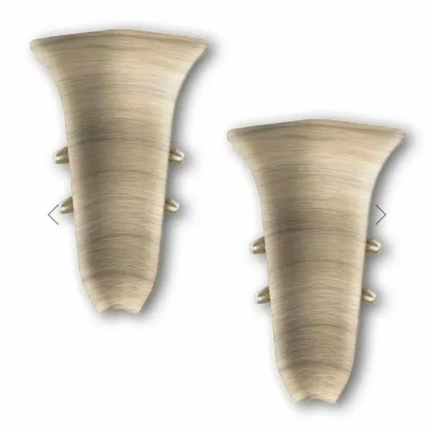 Угол внутренний для плинтуса 55мм Идеал Классик, 263 Клен северный (2шт.флоуп.)