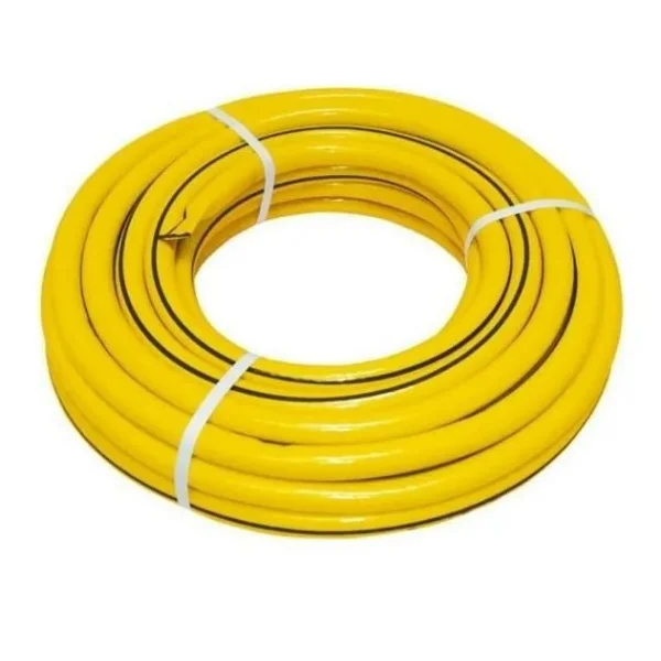 Шланг поливочный армированный 3-х слойный Садовник 1/2"*15м, желтый