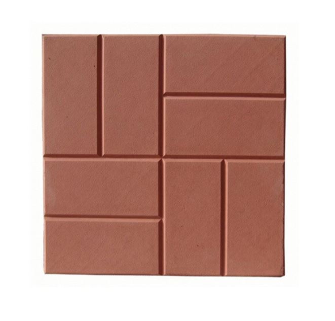 Плитка бетон 400*400*50мм "8 кирпичей" красный (90шт/14,4м²)