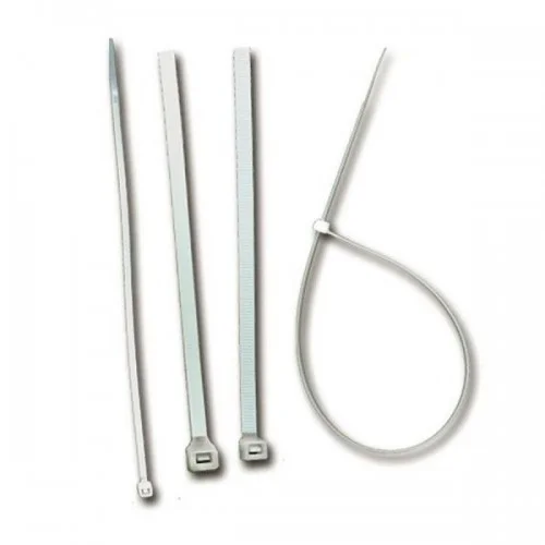 Хомуты 300 x 3.6 мм, пластиковые, белые, 100 шт Сибртех