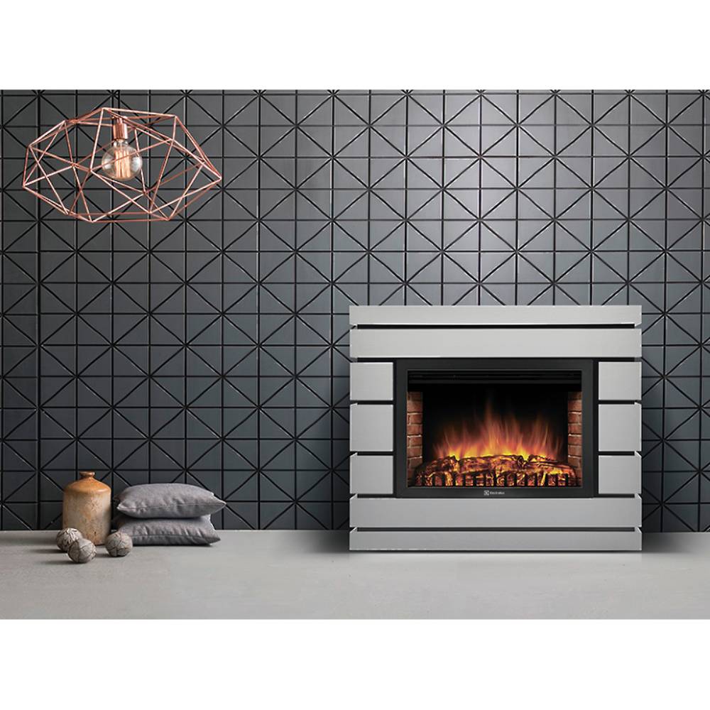 Портал Firelight Moderno 25, шпон белый дуб
