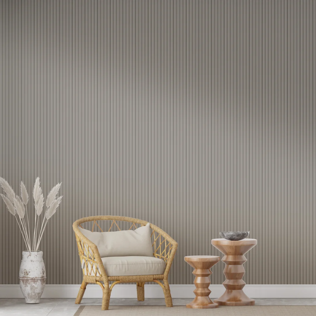 Панель МДФ стеновая реечная Stella Wave De Luxe Sandgrau 2700*119*16 (4шт)