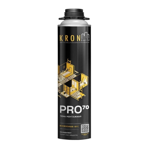 Пена монтажная профессиональная Kronbuild всесезонная PRO 70