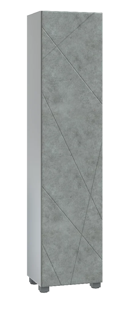 Пенал Geometry 45см бетон