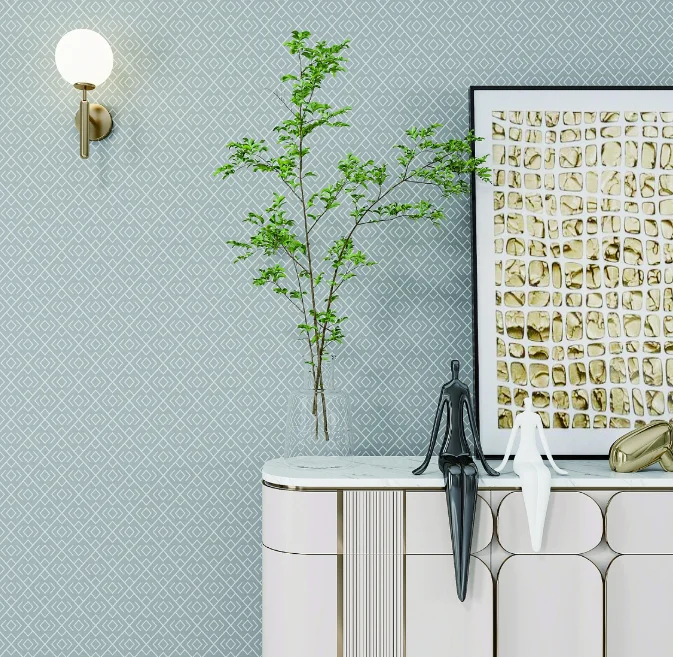 Обои Wiganford Teodoro виниловые на флизелиновой основе 1,06х10,05 м, голубой WG50175 (6)