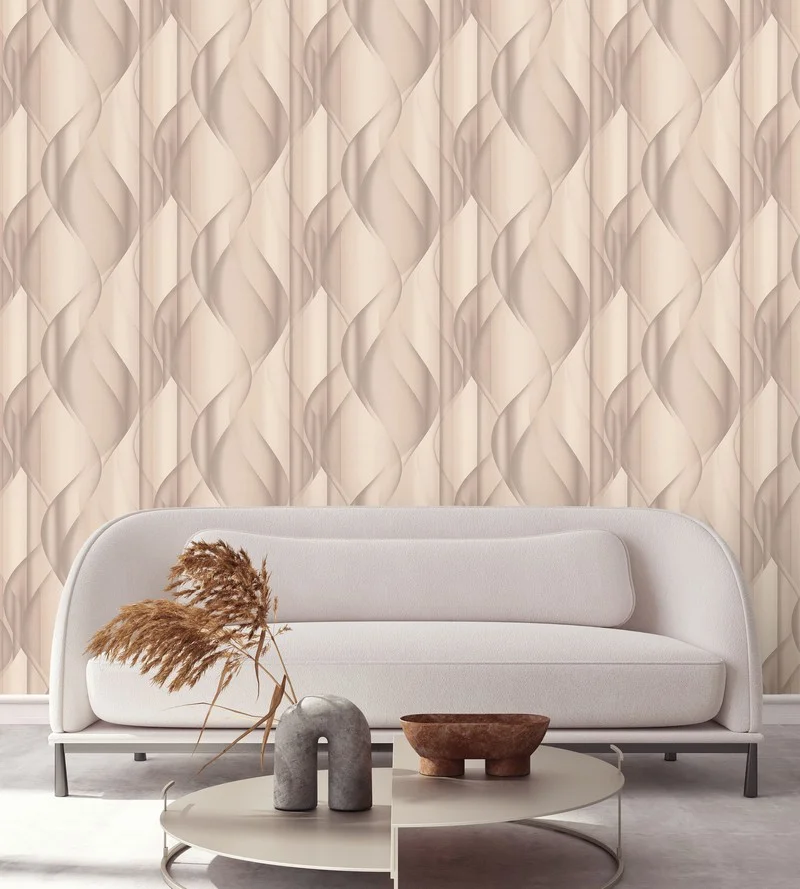 Обои DIAMOND Efir виниловые на флизелиновой основе 1,06*10,05 м, бежевый 5039-02 (6)