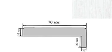 Наличник экошпон софт-тач телескопический Белый софт 70*10*2150мм