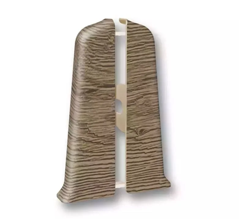 Торцевые для плинтуса 70мм Деконика, 221 Дуб янтарный (пара/флоуп)